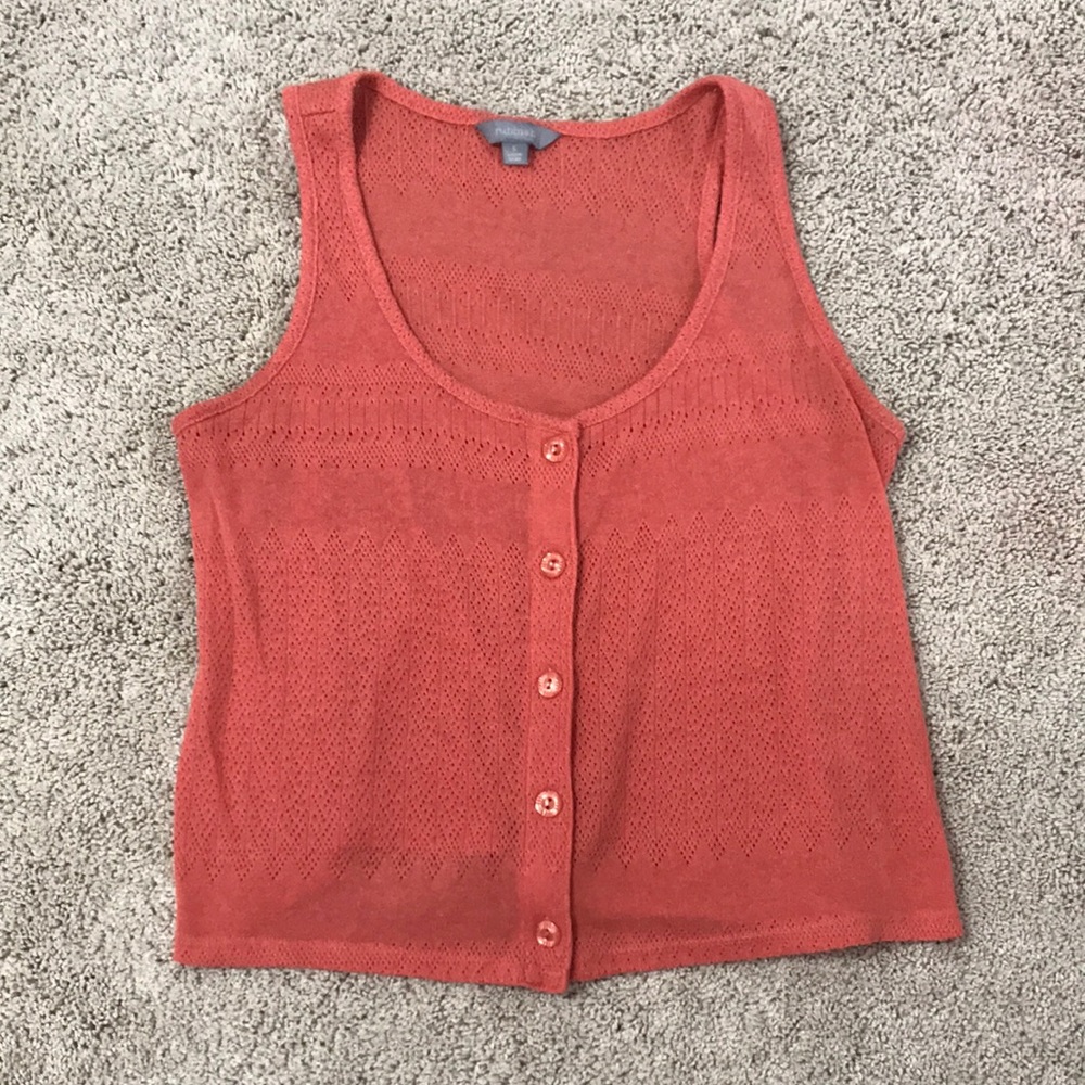 Button-down Crop top